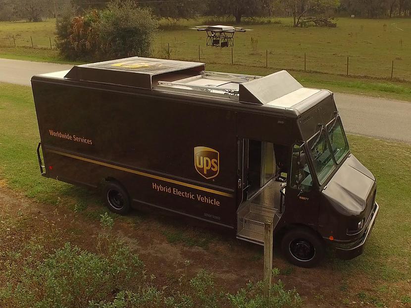 UPS ir atklājuscaroni kā plāno... Autors: RangerOrbits Piegādes auto, kas palaiž dronus