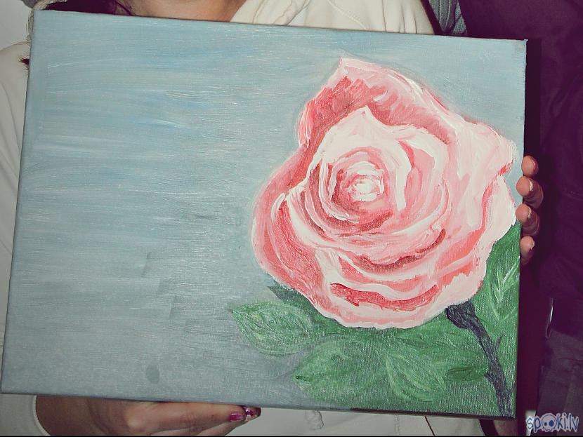 Roze  ziedu karaliene Autors: aniii7 Dažas no manām gleznām