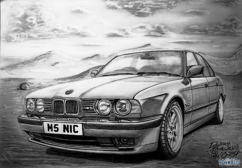  Autors: LosAngeles BMW M5 e34 - Zīmēšana