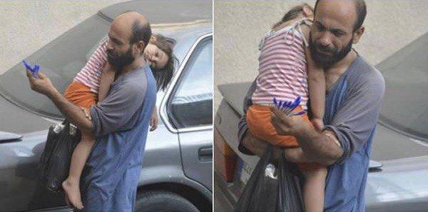 Vasarā Beirūtas ielās tika... Autors: Ciema Sensejs Internetā nonāca foto ar vīrieti un aizmigušu meitiņu...