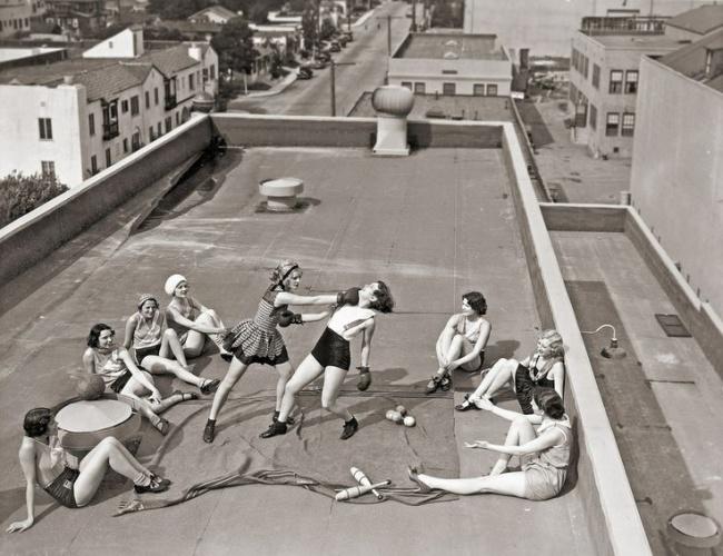 Bokseressievietes uz jumta... Autors: Lestets Kad vēsture ir aizraujoša