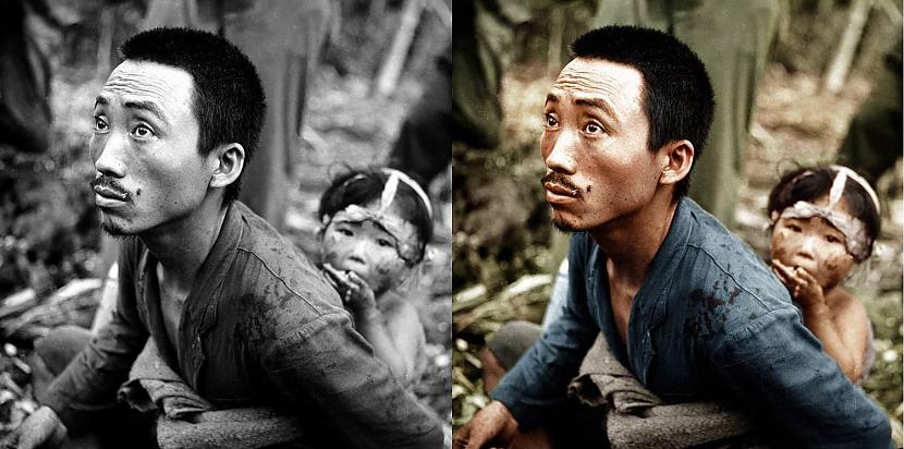 Ievainots japāņu karavīrs ar... Autors: Lestets Vēsture atgriezta dzīvē
