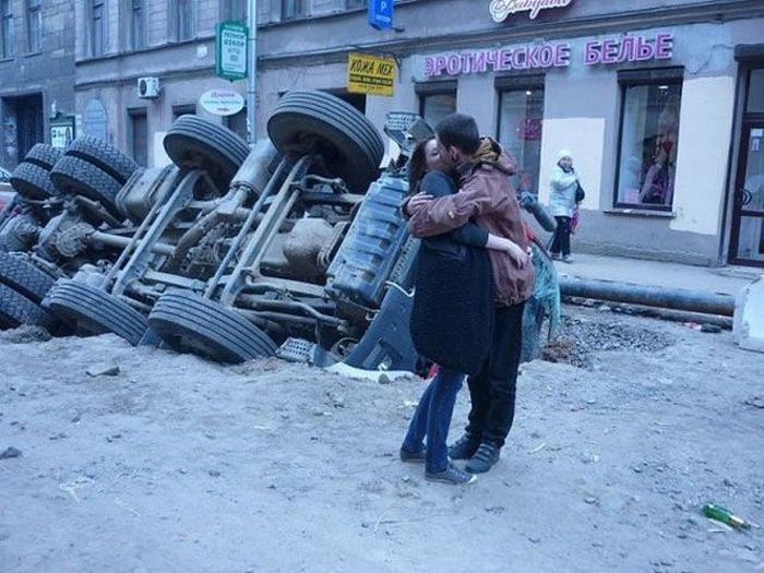 Tā bija romantiskākā avārija... Autors: Emchiks Iespējams tikai Krievijā 3