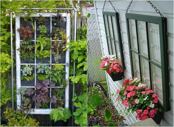 Ar veciem logiem var dekorēt... Autors: 100 A 20 iedvesmojošas idejas dārza dekorēšanai!