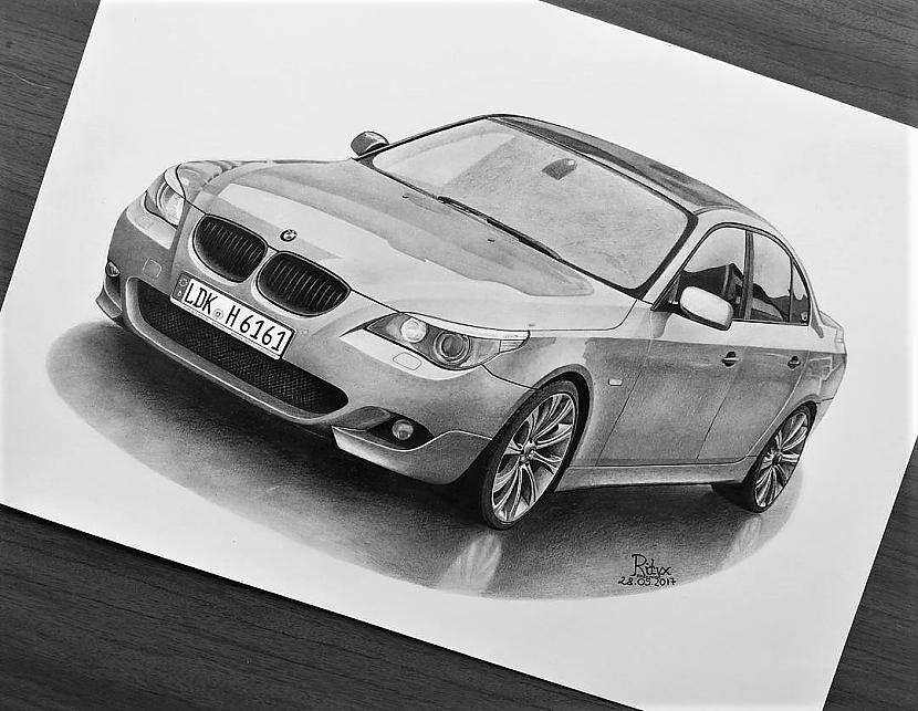 Mans zīmējums  BMW 530D E60 Autors: Ritvars Liepnieks Mans zīmējums - BMW 530D (+ bonuss)