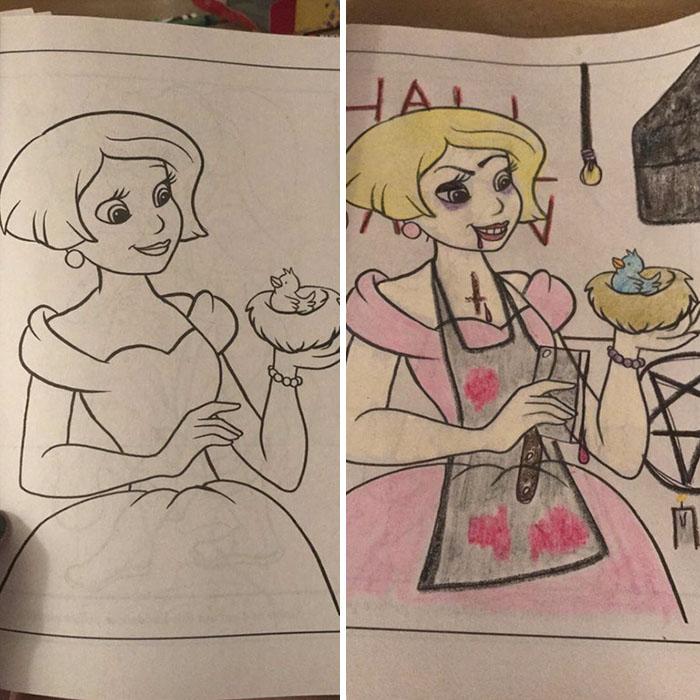 Autors: matilde Kas notiek, ja pieaugušajam iedot bērnu krāsojamo grāmatu?!