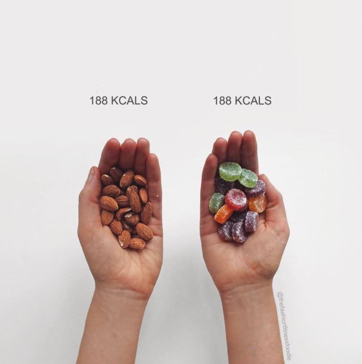 Mandeles un... Autors: 100 A Kaloriju atšķirība ēdienos, kuri nemaz nav tik atšķirīgi!