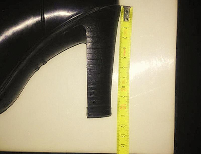 Augstpapēžu lietus zābaciņi -  High-heel 11cm Niagara schwarz