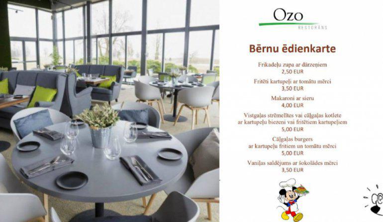OZO restorānsGolfa kluba... Autors: 100 A 25 Rīgas restorāni, kuri parūpējušies par ēdienkarti bērniem!