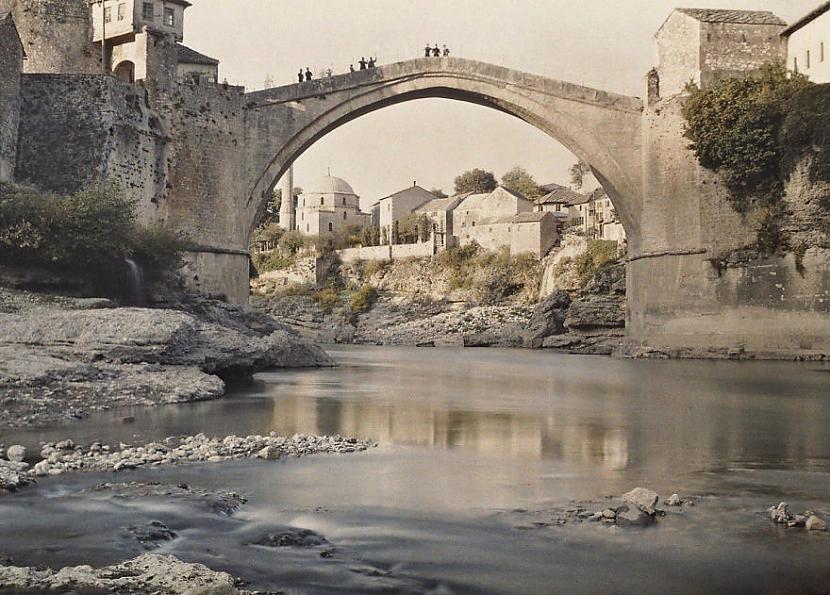 BosnijaHercogovina Mostars... Autors: Lestets Senākās krāsainās fotogrāfijas un pasaule tajās pirms 100 gadiem