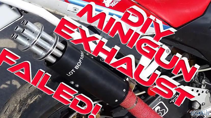  Autors: ytrewq DIY minigun exhaust - stunt bike build, part 4