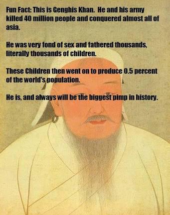 Genghis Khan fakti Autors: Zigzig Mūsdienu sperminatori 🤰