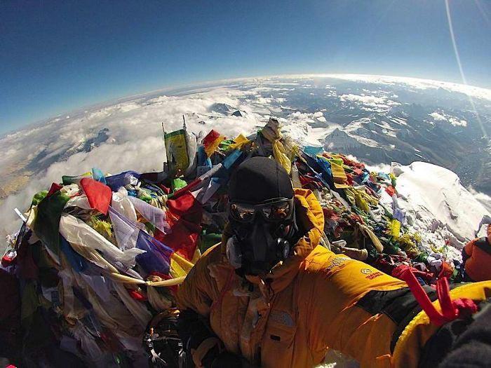 Selfijs Everesta virsotnēnbsp Autors: matilde No cita skatupunkta: 28 attēli ar to, ko mēs parasti neredzam