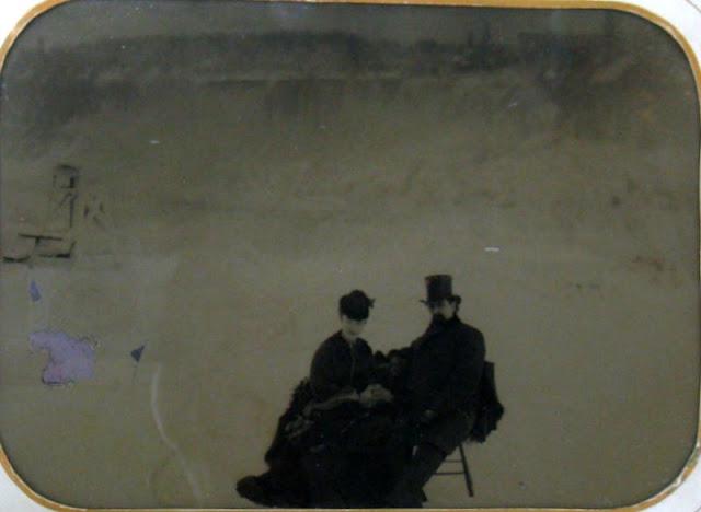 Pāris pie Niagāras... Autors: Lestets Agrīnās fotogrāfijas: kāda bija dzīve 1840-tajos