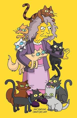 Kaķu dāma no Simpsoni seriāla Autors: Zigzig Kad mājdzīvnieku ir par daudz 🐈 🐕