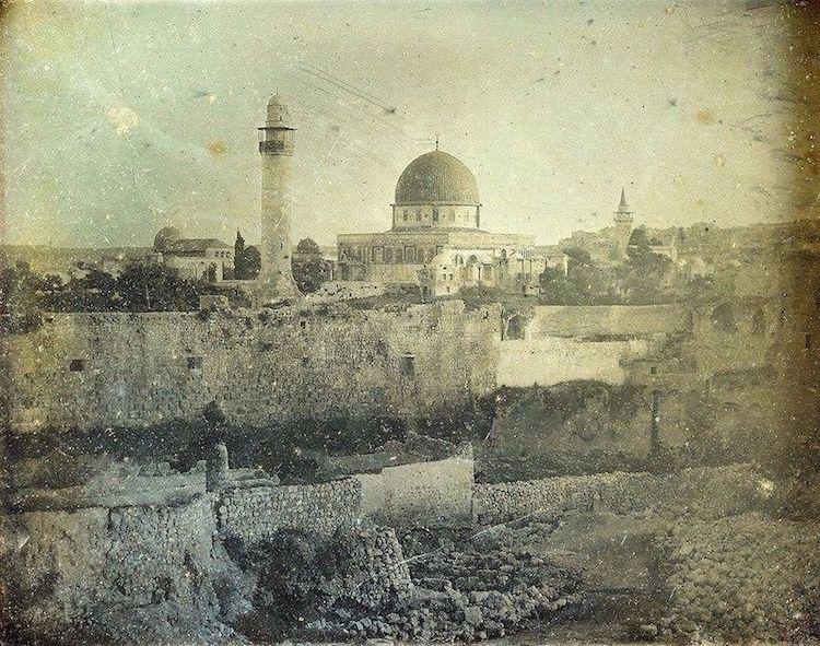 Jeruzaleme 1844 g Franču... Autors: Lestets Mūsdienu lielāko pilsētu pirmās fotogrāfijas