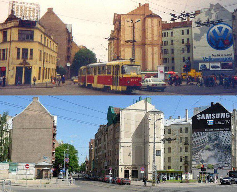 Miera iela 1994 gadā un 2010... Autors: ĶerCiet Rīga bildēs TOREIZ un TAGAD. Vērts redzēt!