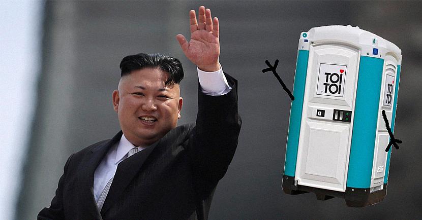 Tas viss ir ne bez iemesla... Autors: matilde Izrādās, ka Ziemeļkorejas līderis ceļo kopā ar personīgajām tualetēm