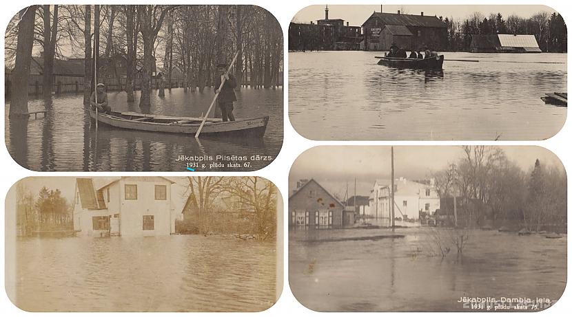 Jēkabpils plūdu skati Autors: Testu vecis Brangākie plūdi Latvijas vēsturē