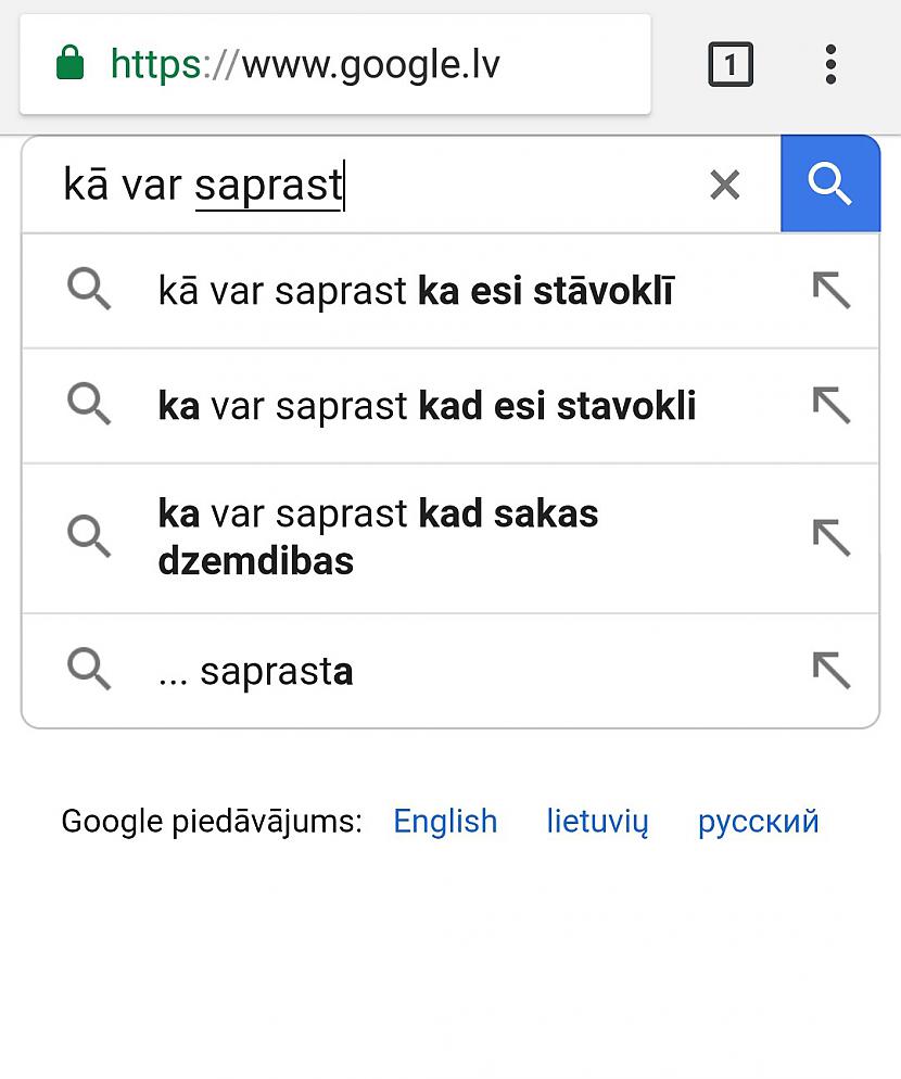 Šeit es domāju var iztikt pat... Autors: ORGAZMO Ko latvieši visbiežāk meklē Googlē?