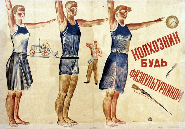 Kolhoznieki esi sportisks Autors: Lestets PSRS sporta propagandas plakāti