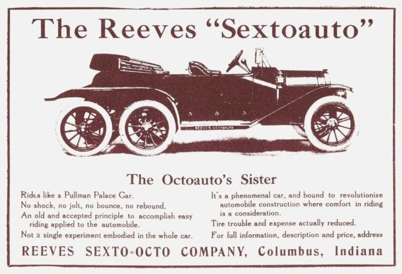 Reeves Sextoauto 19121911 gadā... Autors: Bauskas Motormuzejs Neparasti 6 riteņu automobiļi (2. daļa)