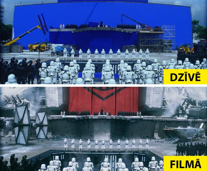 Star Wars The Force Awakens Autors: matilde 20 kadri no slavenām filmām, kas atklāj, kā viss izskatās «pa īstam»
