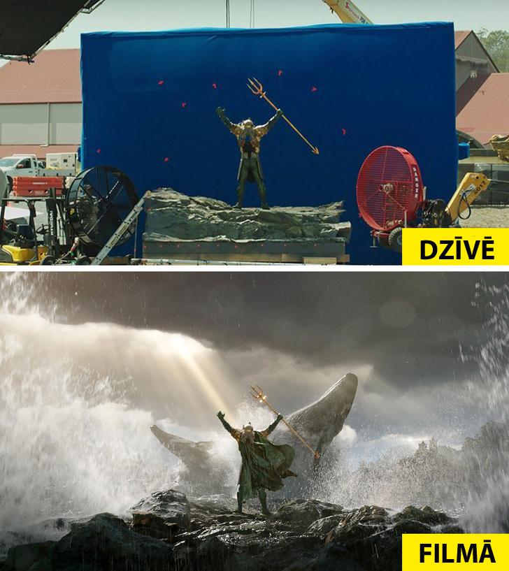Aquaman Autors: matilde 20 kadri no slavenām filmām, kas atklāj, kā viss izskatās «pa īstam»