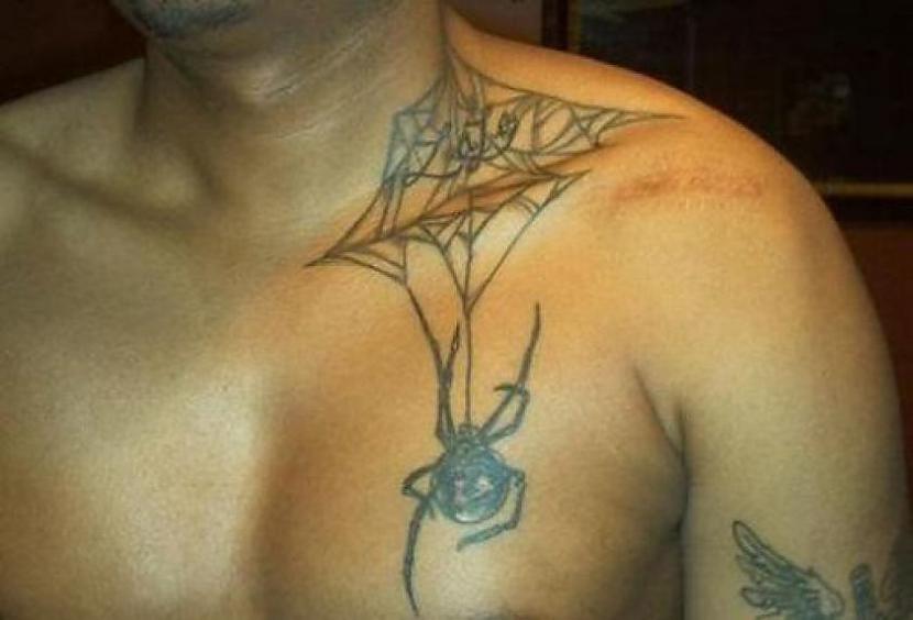 Zirneklis tīklāZagļa simbols... Autors: Lestets Cietumnieku tetovējumu nozīmes