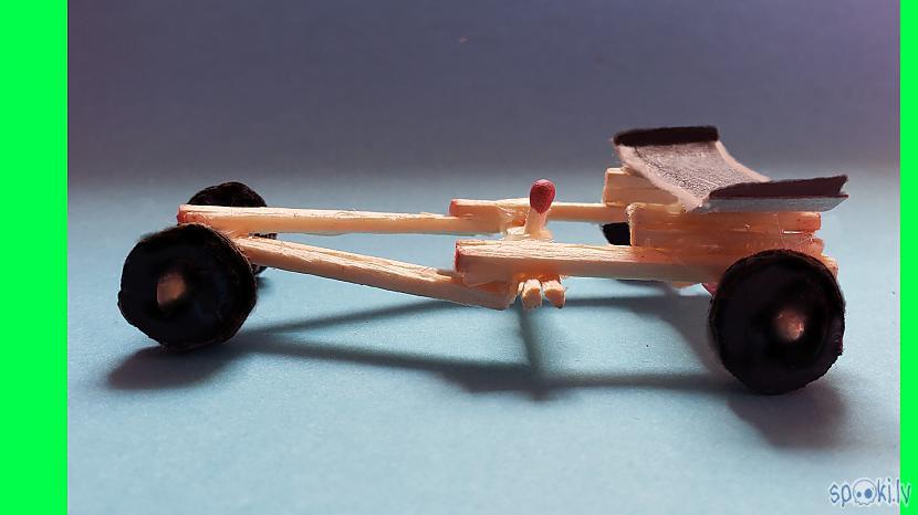  Autors: Halynka Georgiatx How to Make Amazing Rubber Band Powered F1 Racing Car from Matches