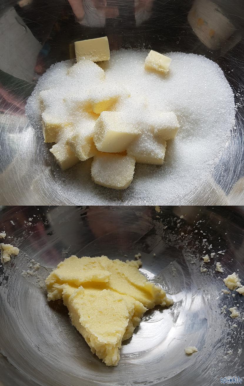 Mīkstu sviestu sakuļ ar cukuru... Autors: breezy18 Mazliet savādāka biezpienmaize