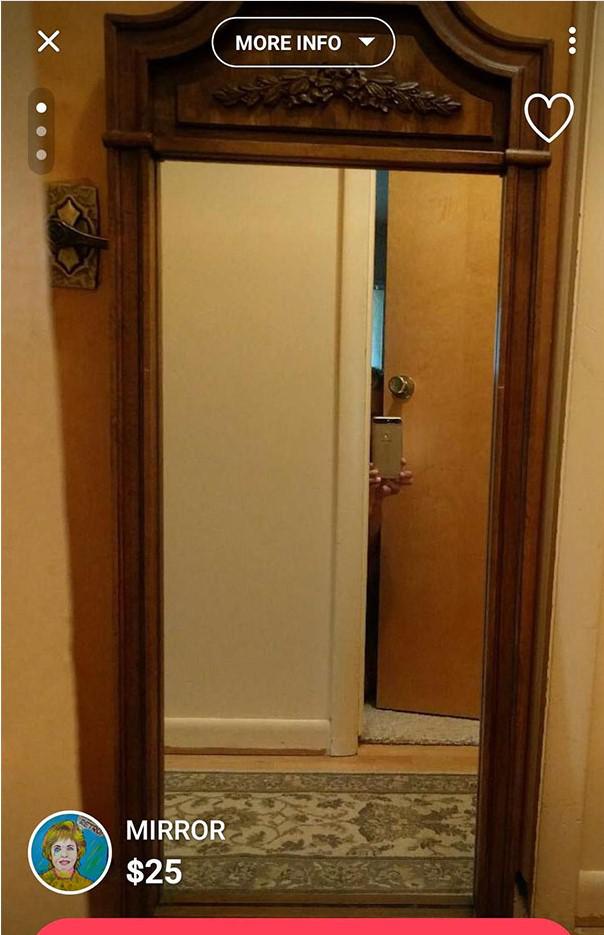 Vari arī paslēpties aiz durvīm Autors: The Diāna Smieklīgi foto: Cilvēki, kuri pārdod spoguļus