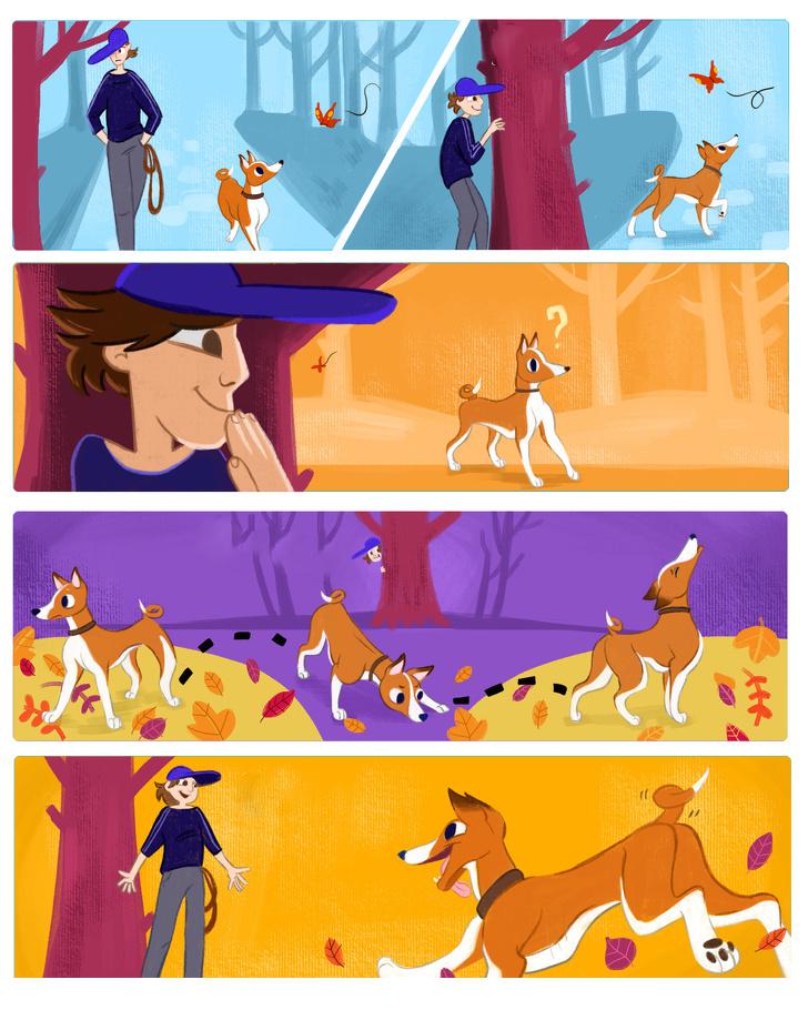 Toties katras pastaigas laikā... Autors: matilde 10 patiesi komiksi par suņu saimniekiem