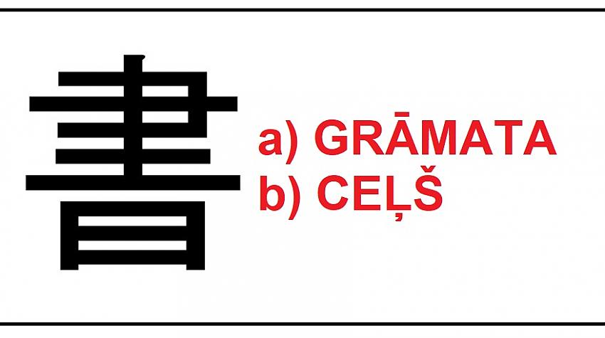 Pārbaudi sevi! Vai spēsi uzminēt, ko nozīmē šie ķīniešu hieroglifi?