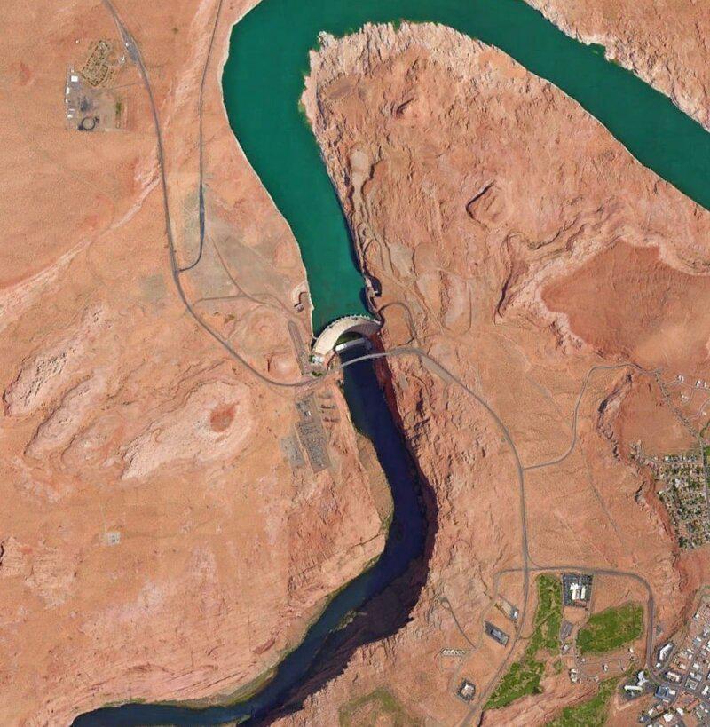 Glena kanjona dambis ... Autors: matilde 20 interesantas vietas, kas atrastas ar «Google Earth» palīdzību