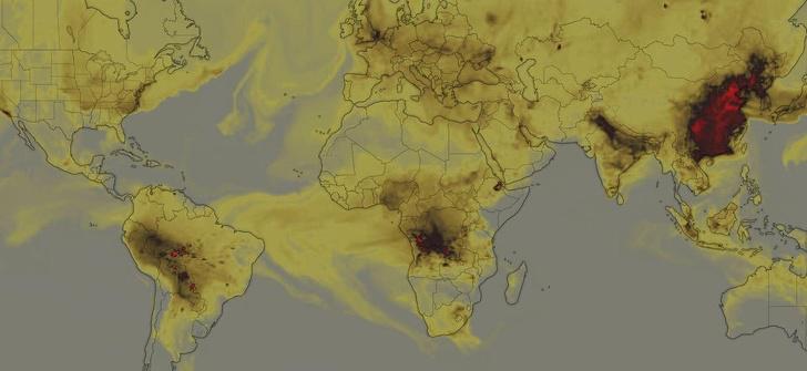 Pasaules CO emisiju kartenbsp Autors: Lestets 18 paskaidrojošas kartes par mūsdienu pasauli
