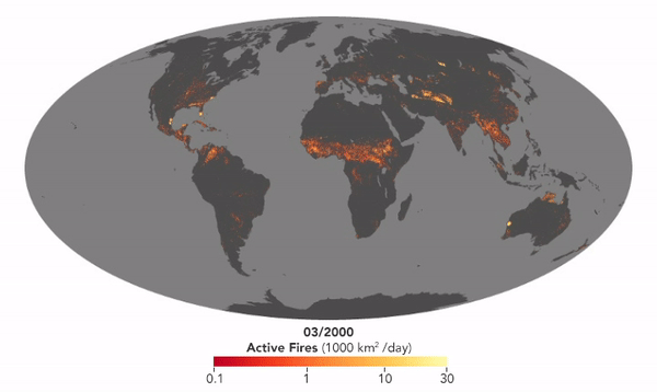 Trīs gadu mežu ugunsgrēki... Autors: Lestets 18 paskaidrojošas kartes par mūsdienu pasauli