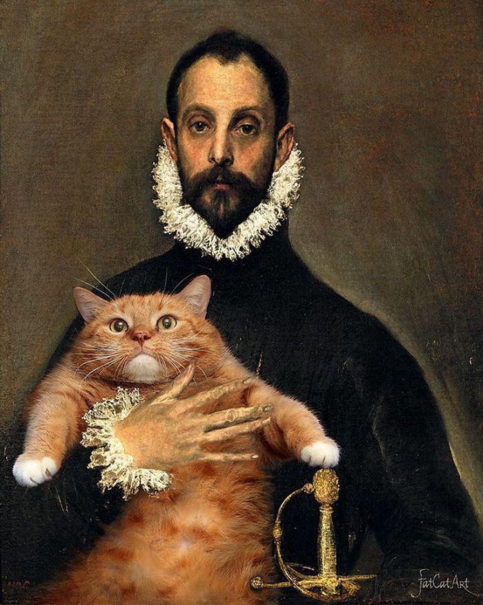  Autors: Drakonvīrs Kā izskatītos klasiskie mākslas darbi, ja tur būtu kaķi...