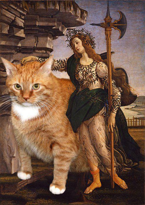  Autors: Drakonvīrs Kā izskatītos klasiskie mākslas darbi, ja tur būtu kaķi...