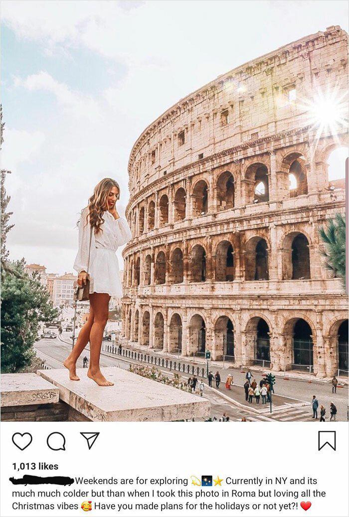 Kad tu nevari atļauties ceļot... Autors: matilde 20 šausmīgi pārveidotas bildes no «Instagram»: ko viņi mēģināja apmānīt?