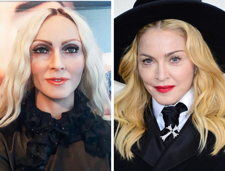 Madonna Autors: matilde 15 slavenību vaska figūras, kuras, maigi sakot, atšķiras no oriģināla