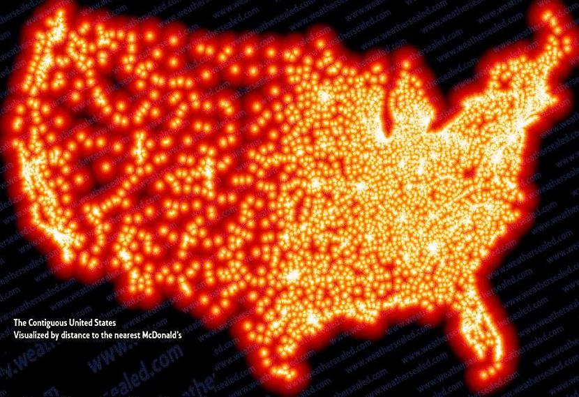 ASV karte ar tuvāko McDonalds Autors: Lestets 22 attēli, kas ļauj paskatīties uz pasauli no pavisam citas puses