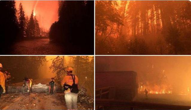 Oregonas scarontatā ir liesmas... Autors: Fosilija ASV rietumu krasts rekordlielu ugunsgrēku dēļ izskatās kā no citas pasaules