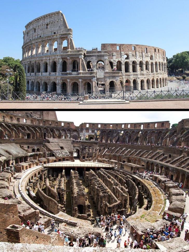 Kolizejs Roma Itālija... Autors: Lestets 20 vietu fotogrāfijas, kas parāda pasaules izmaiņas pēdējo 100 gadu laikā