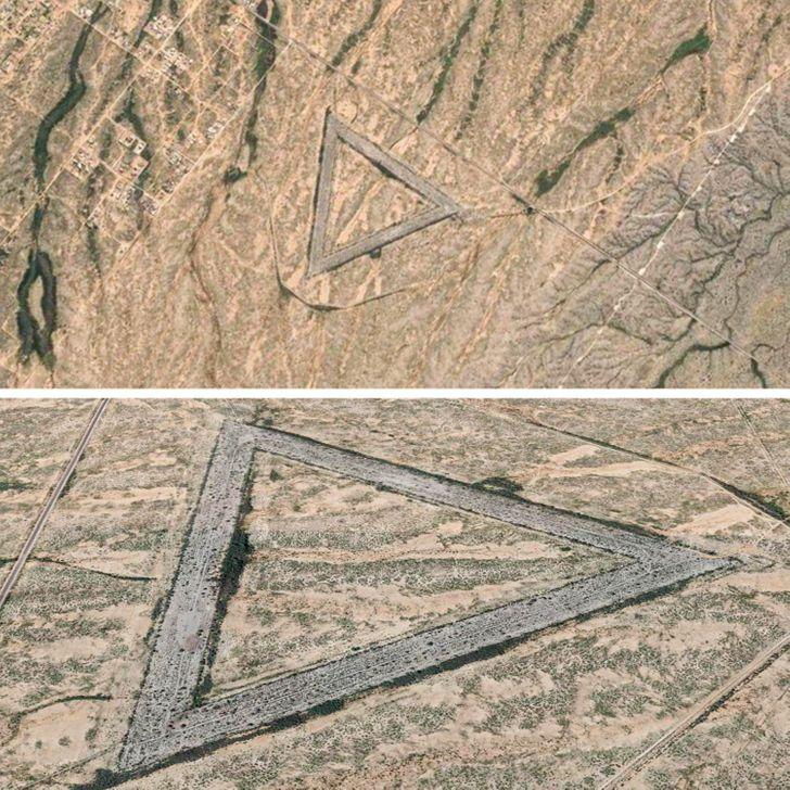 Milzīgs trijstūris ASVVieta... Autors: Lestets 11 interesantas vietas, kas tika atrastas pateicoties Google Maps