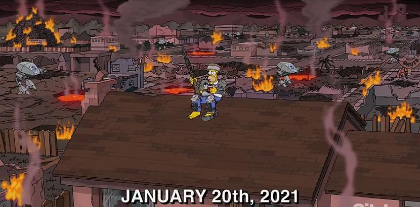 Multfilmā neparāda... Autors: matilde «Simpsoni» pareģoja nekārtības ASV, kas norisinās 2021.gadā