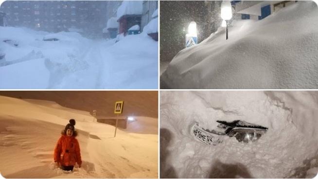 Sniegputenis Noriļskā Autors: Zibenzellis69 14 fotoattēli, kas parāda, ko var sagaidīt no laika apstākļiem Krievijā