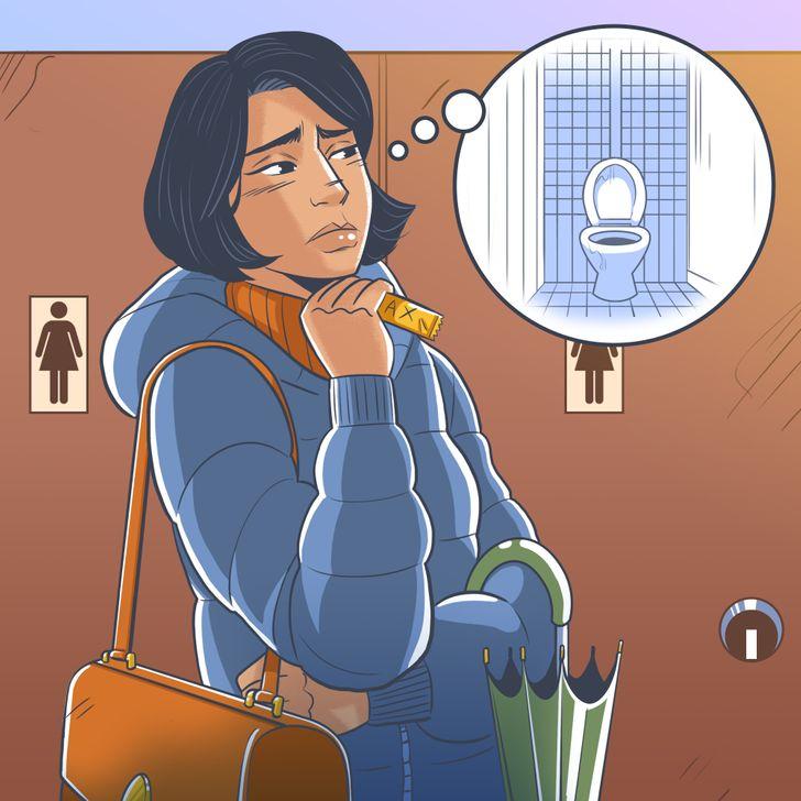 Viņām ir mēnescaronreizesKad... Autors: Lestets Kāpēc sievietēm ir ilgāk jāgaida rindā uz tualeti?