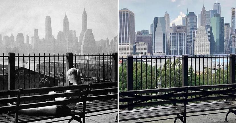 Ņujorka ASV Skats no Bruklinas... Autors: Lestets Toreiz un tagad: Kā laika gaitā ir mainījušās šīs vietas?