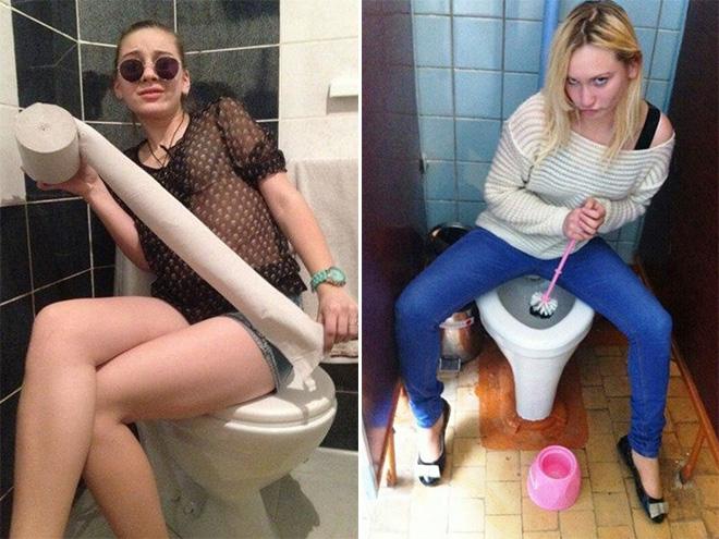  Autors: Zibenzellis69 Izrādās, ka pastāv arī dīvaina apsēstība tualetēs uzņemt neparastus selfijus